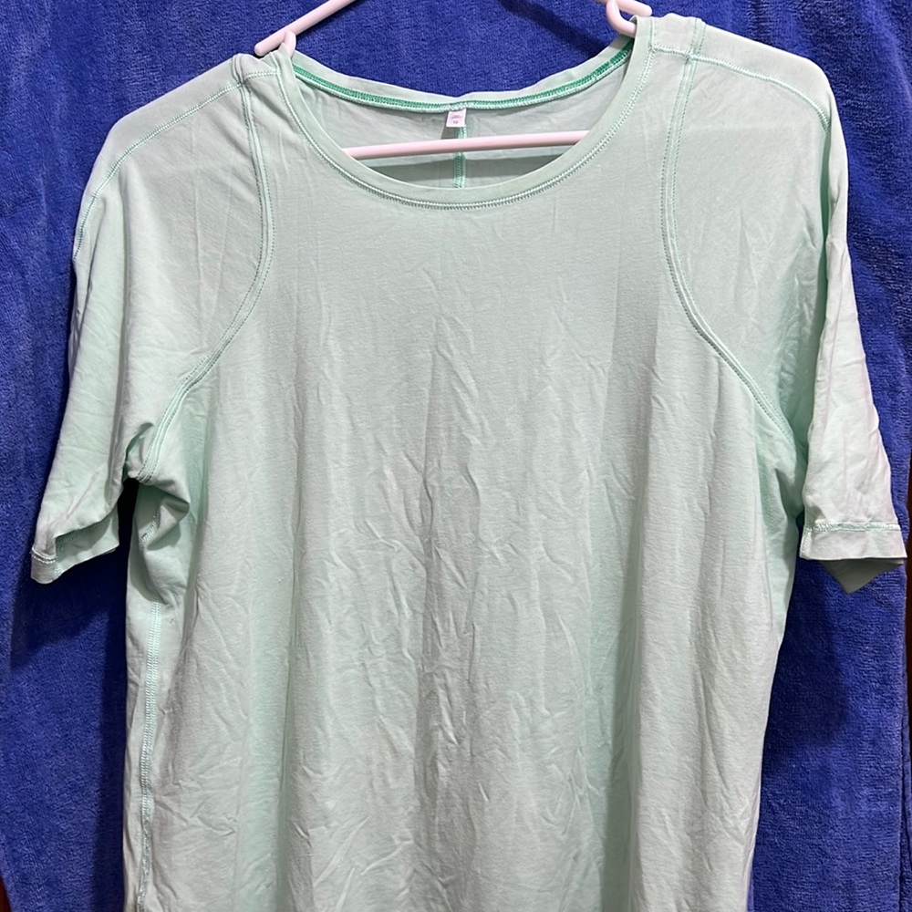 Lululemon Long Distance Short Sleeve Mint Green